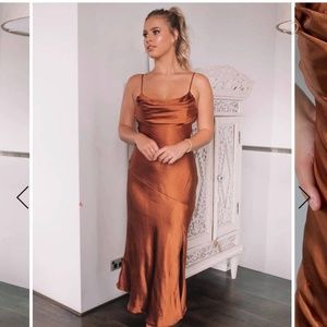 Formal silk dress